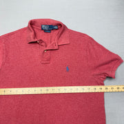 Vintage Blood Orange Polo Ralph Lauren Polo Shirt Men's Medium