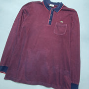 Maroon Lacoste Polo Shirt Men's Large