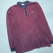 Maroon Lacoste Polo Shirt Men's Large