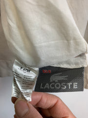 White and Grey Lacoste Reversible Jacket Men's Large