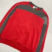 Red and Grey Puma Sweatshirt Men's Large