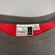 Red and Grey Puma Sweatshirt Men's Large