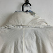 White and Blue Columbia Raincoat Women's XL