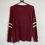 Burgundy Chaps Ralph Lauren V-Neck Sweater Mens XL