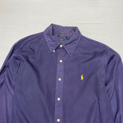 Navy Polo Ralph Lauren button up Shirt Men's Large