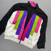 Vintage Multicolour Windbreaker Men's Small