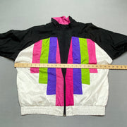 Vintage Multicolour Windbreaker Men's Small