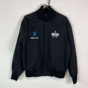 Black Cheersport Bomber College Youth's Large Jacket