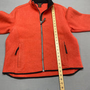 Orange Woolrich Fleece Jacket Women's Large