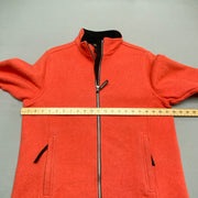 Orange Woolrich Fleece Jacket Women's Large