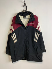 Vintage 90s Black and Red Adidas Jacket Men's Large