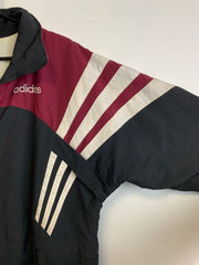 Vintage 90s Black and Red Adidas Jacket Men's Large