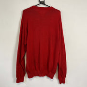 Red Tommy Hilfiger Thick Knitwear Sweater Mens Large