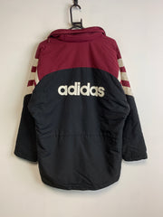 Vintage 90s Black and Red Adidas Jacket Men's Large