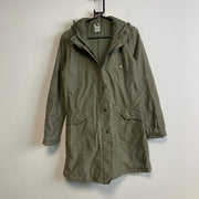 00s Khaki Adidas Long Coat Women's Medium