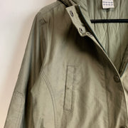 00s Khaki Adidas Long Coat Women's Medium