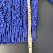 Blue Polo Ralph Lauren Cable Knit Sweater Knitwear Womens XS