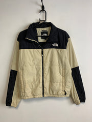 Cream White and Black North Face Jacket Women's XL