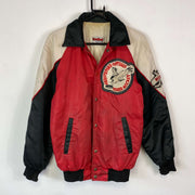 Vintage Cardinal Bomber Jacket Red White Small