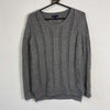 Grey Tommy Hilfiger Cable Knit Sweater Womens Small