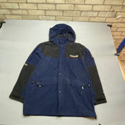 Navy and Black Timberland Raincoat Men's Large