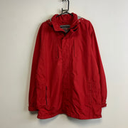 Red Eddie Bauer Raincoat Men's Large