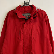 Red Eddie Bauer Raincoat Men's Large