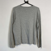 Grey Tommy Hilfiger V-Neck Knitwear Sweater Womens XL