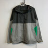 Grey and Green Nike Windbreaker Men's Large