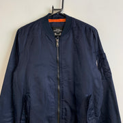 Navy MA-1 Bomber Jacket Men's Medium