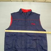 Navy Fila Gilet Men's Large