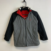 00s Red and Grey Nike Reversible Jacket Youth's Large