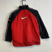 00s Red and Grey Nike Reversible Jacket Youth's Large