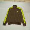 00s Black Brown Adidas Track Jacket Men's Large