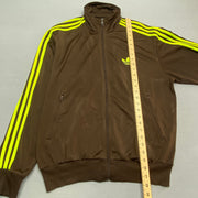 00s Black Brown Adidas Track Jacket Men's Large