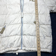 White Fila Padded Jacket Women's Xl