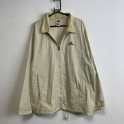 Vintage 90s Beige Adidas Windbreaker Men's Large