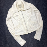 White Guess Jacket Women's Medium