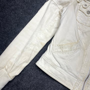 White Guess Jacket Women's Medium