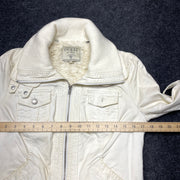 White Guess Jacket Women's Medium