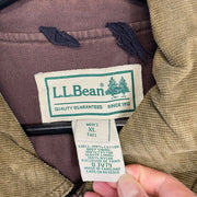 Brown L.L.Bean Button Up Canvas Jacket Mens XXL