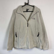 White The North Face Full Zip Fleece Womens Large