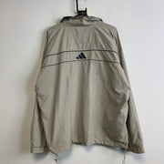 Vintage 90s Grey Adidas Windbreaker Men's XL