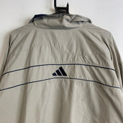 Vintage 90s Grey Adidas Windbreaker Men's XL