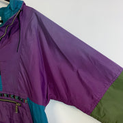 Purple and Turquoise L.L.Bean Jacket Women's Medium