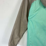 Grey Turquoise North Face Raincoat Jacket Girl's XL