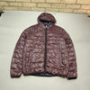 Maroon Tommy Hilfiger Puffer Jacket Men's Large