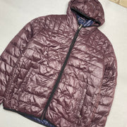 Maroon Tommy Hilfiger Puffer Jacket Men's Large