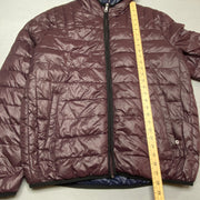 Maroon Tommy Hilfiger Puffer Jacket Men's Large