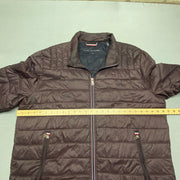 Maroon Tommy Hilfiger Puffer Jacket Men's XXL